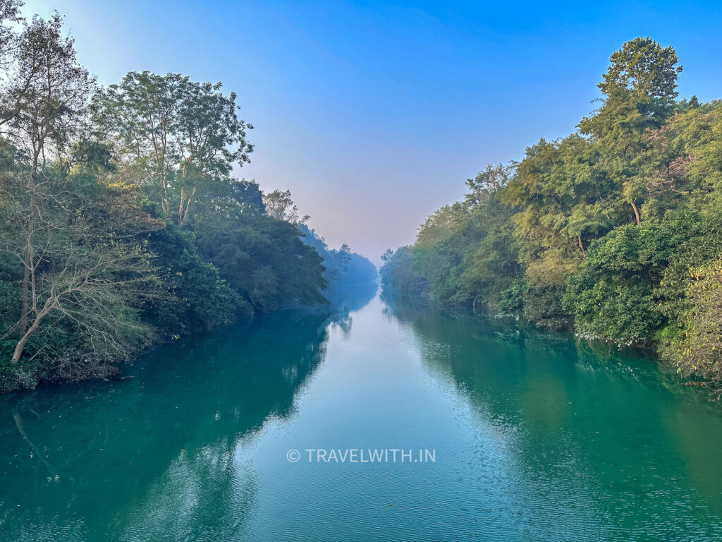 pilibhit-tiger-reserve-clear-blue-water-sharda-river-jeep-safari-travelwith